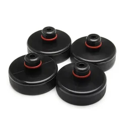 4 - Pack Silicone Jack Lift Pad Point Adapters with Storage Bag (4pcs No Box)