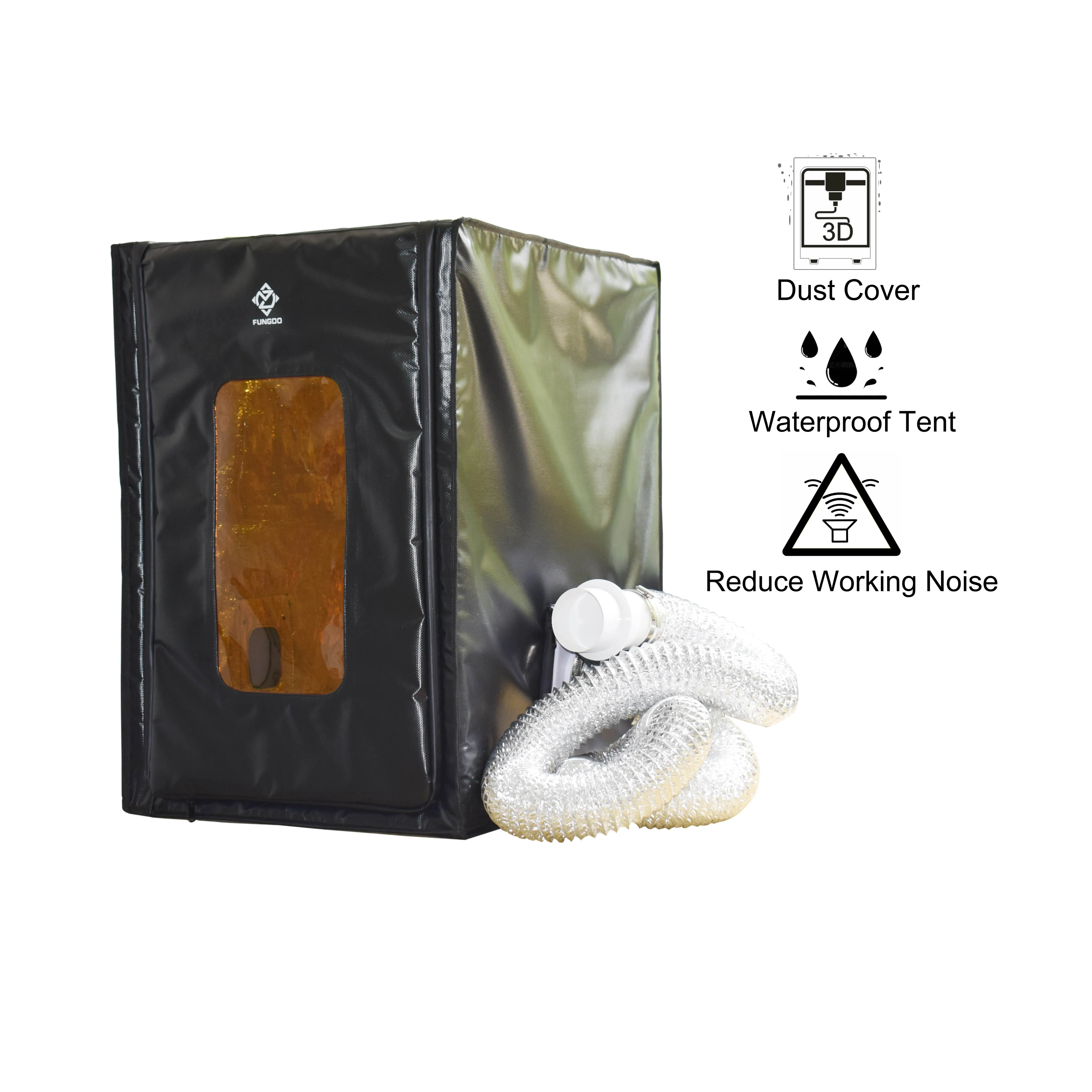 Carcasa Para Impresora 3D Con Filtro De 3 Capas Y Ventilador - Cubierta Antipolvo Y Aislamiento Acústico - Compatible Con Ender 3, Anycubic Y Más