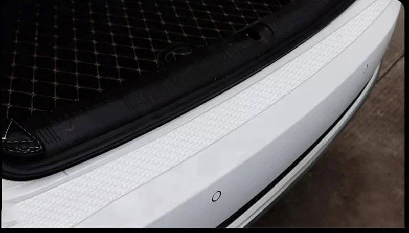 3/5/10M Transparente Carbon Faser Auto Schwelle Schutz Form Streifen Trim Stoßstange Streifen Klar Tragen Oberfläche bänder DIY Film Werkzeug – Detail 13