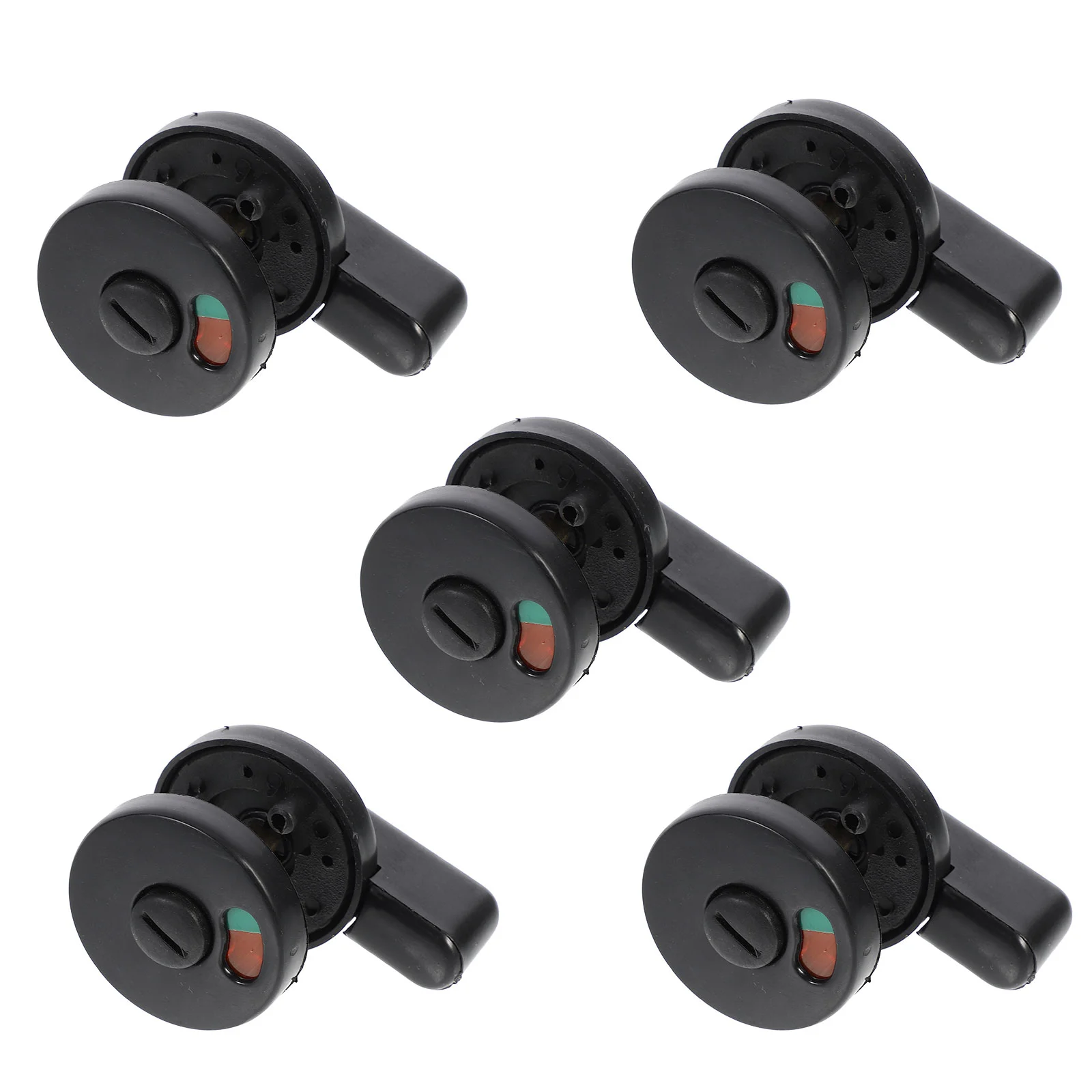 

5 Pcs Indicating Door Lock Bolts Public Toilet Partition Shopping Mall Plastic Accessory Privacy Indicator for