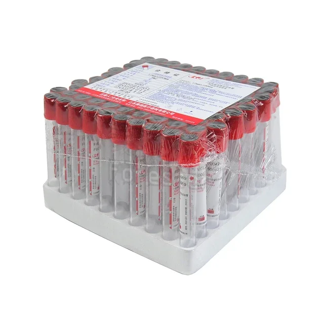 

100pcs Medical Vacuum Blood Collection No Additives PRF Tube Lab Consumables 3ml 5ml 10ml Plain Tube Sterile Blood Test Tubes