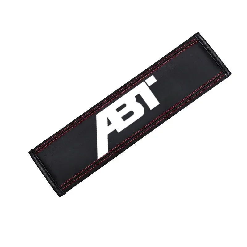 Car Seat Belt Leather Safety Belt Shoulder Cover 2Pcs For VW Audi A3 A4 A5 A6 A7 A8 Q3 Q5 Q7TT RS