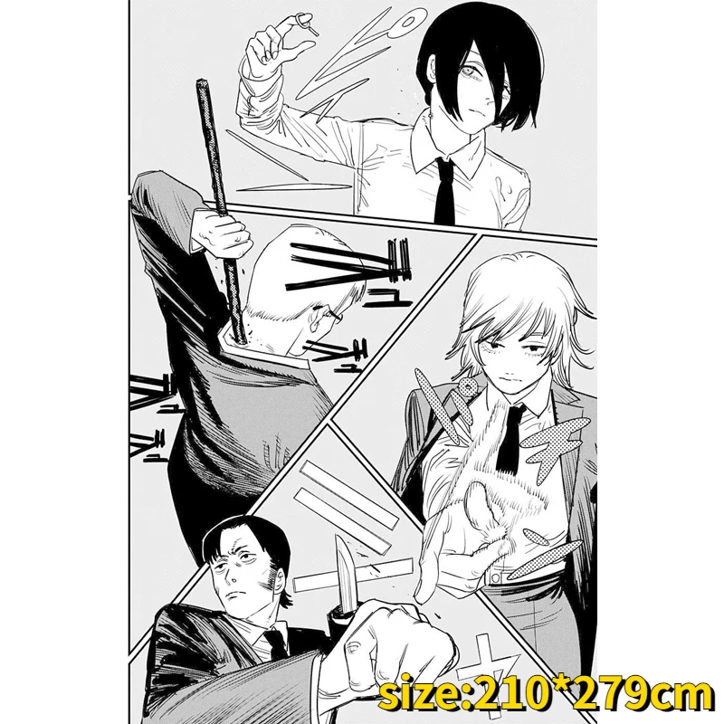 40PCS Japanese Anime Chainsaw Man Manga Panels Poster Anime 