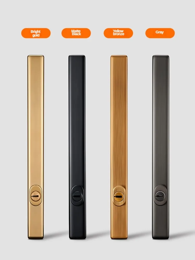 Sliding Door Lock Mute Indoor Bedroom Room Handle One-sided Invisible