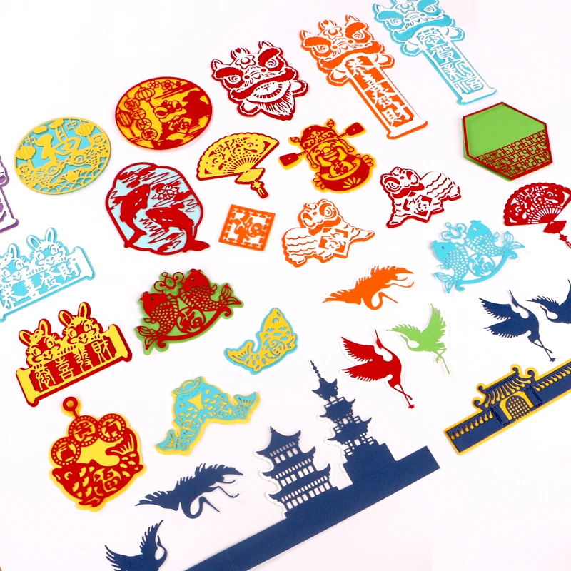 DUOFEN METAL CUTTING DIES Chinese New Year 2023 new arrivals stencil DIY Scrapbook Paper Album 4