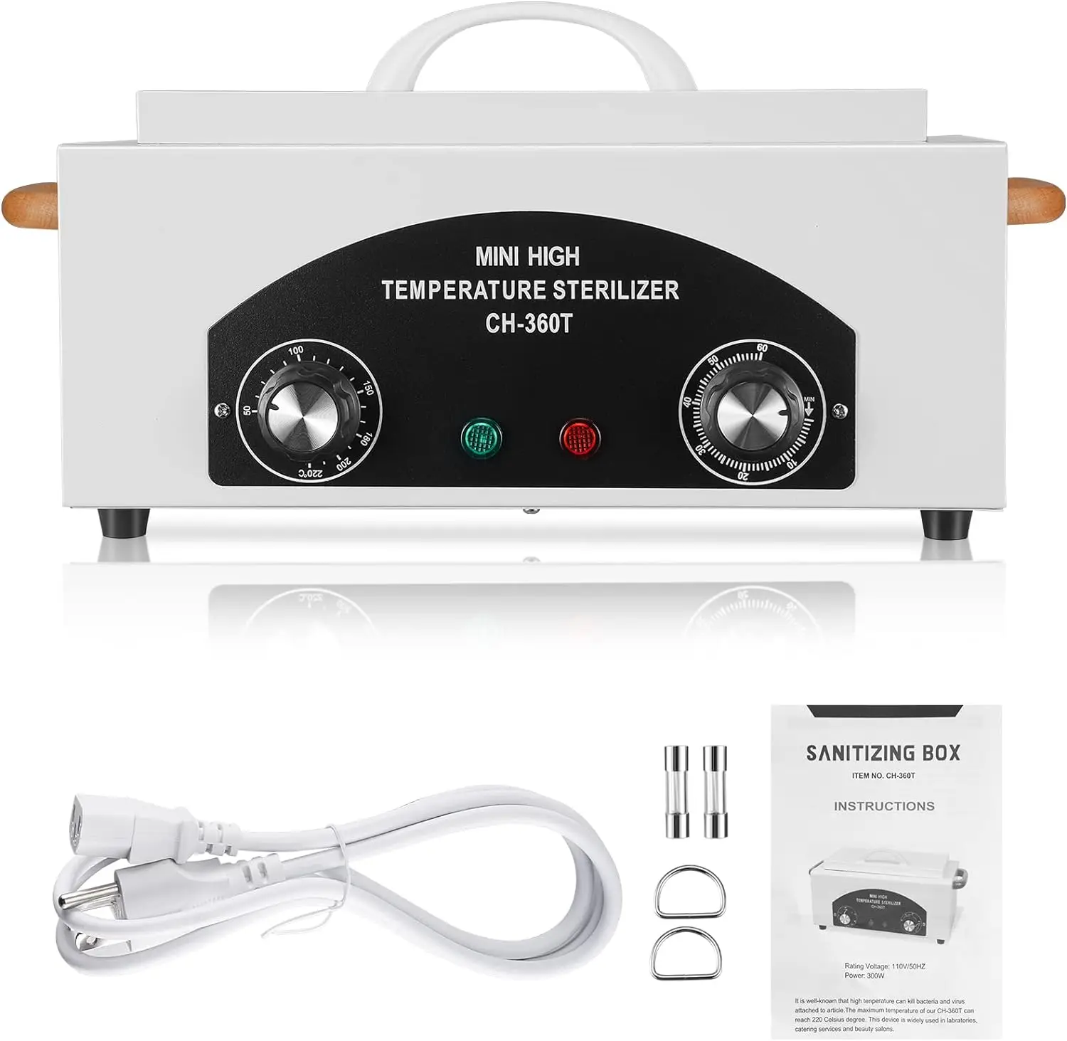 Nail Tool Sterilizer Sterilizer High Temperature Nail Tool Sterilizer Dry Heat Dental Tool Salon Equipment for Metal Tools Handle 1.5L