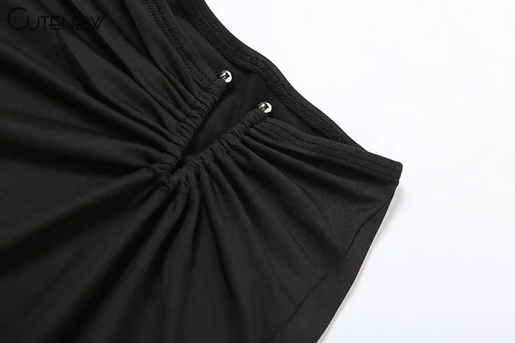 Fashion Matching 2 Piece Women High Street O-neck Full Sleeve Shirring Tees+Split Long Skirts Female Popular Club Sets