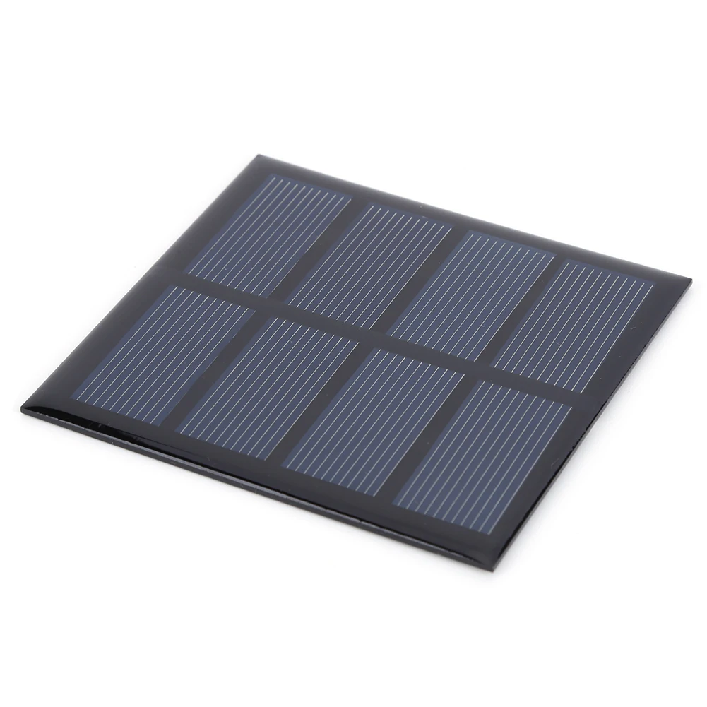 휴대용 다결정질 태양 전지 패널, 3W, 2V, 경량, 긁힘 방지, 안뜰 조명, DIY 충전기 용품
