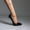 Arden Furtado Spring Autumn Cow patent leather high-heeled shoes Pointed toe Shallow Super high heel Office lady Commute Pumps 1