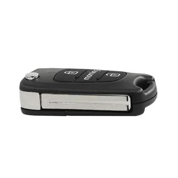 Guscio per chiave remota dell'auto per Hyundai Kia - XNRKEY 3 pulsanti Flip Remote Car Key Shell Fob per Hyundai Kia Bongo Key Case