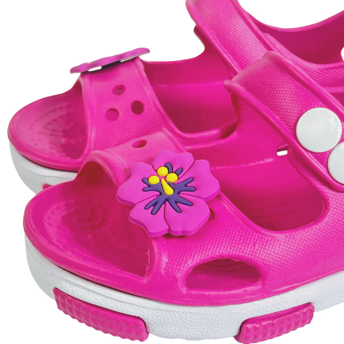 Solid Bow Children's Summer Shoes Cute EVA Beach Non Slip Sandals For Baby Girls Footwear Soft Infant Kids Fashion Sandals 3