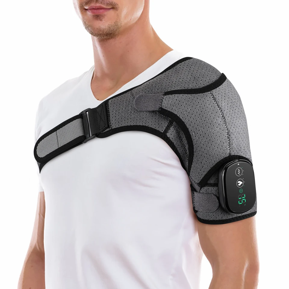 Rechargeable Heating Vibration Shoulder Massager Belt