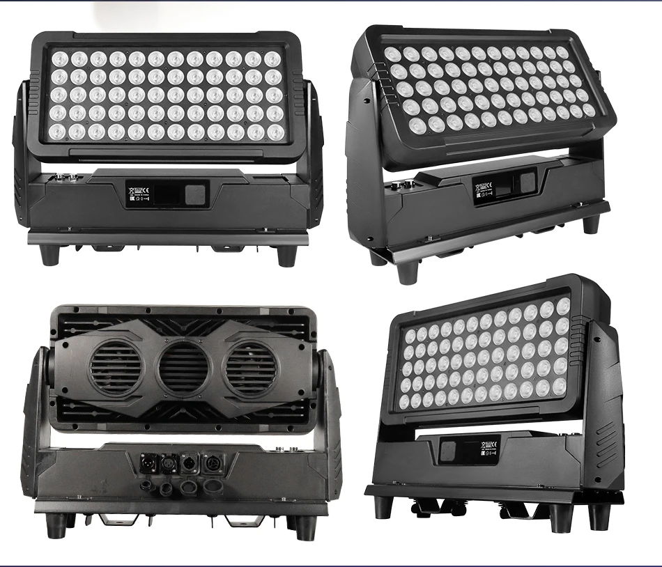 IP65 DMX 60x10W 4-in-1 RGBW City Flood Light Outdoor Wasserdichtes LED-Stadtfarbenlicht Bühnenbeleuchtung Partylicht – Detail 7