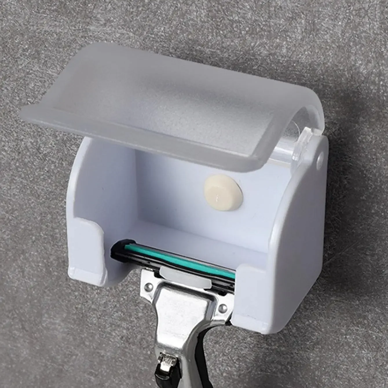 Men Shaver Razor Brush Blade Holder 1PC Bathroom Wall Sucker Hook Stand