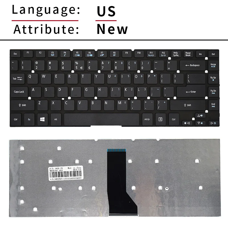 Фото Новая русская клавиатура для ноутбука Acer Aspire 3830, 3830T, 3830TG, 4755, 4755G, 4830, Φ, 421 №3