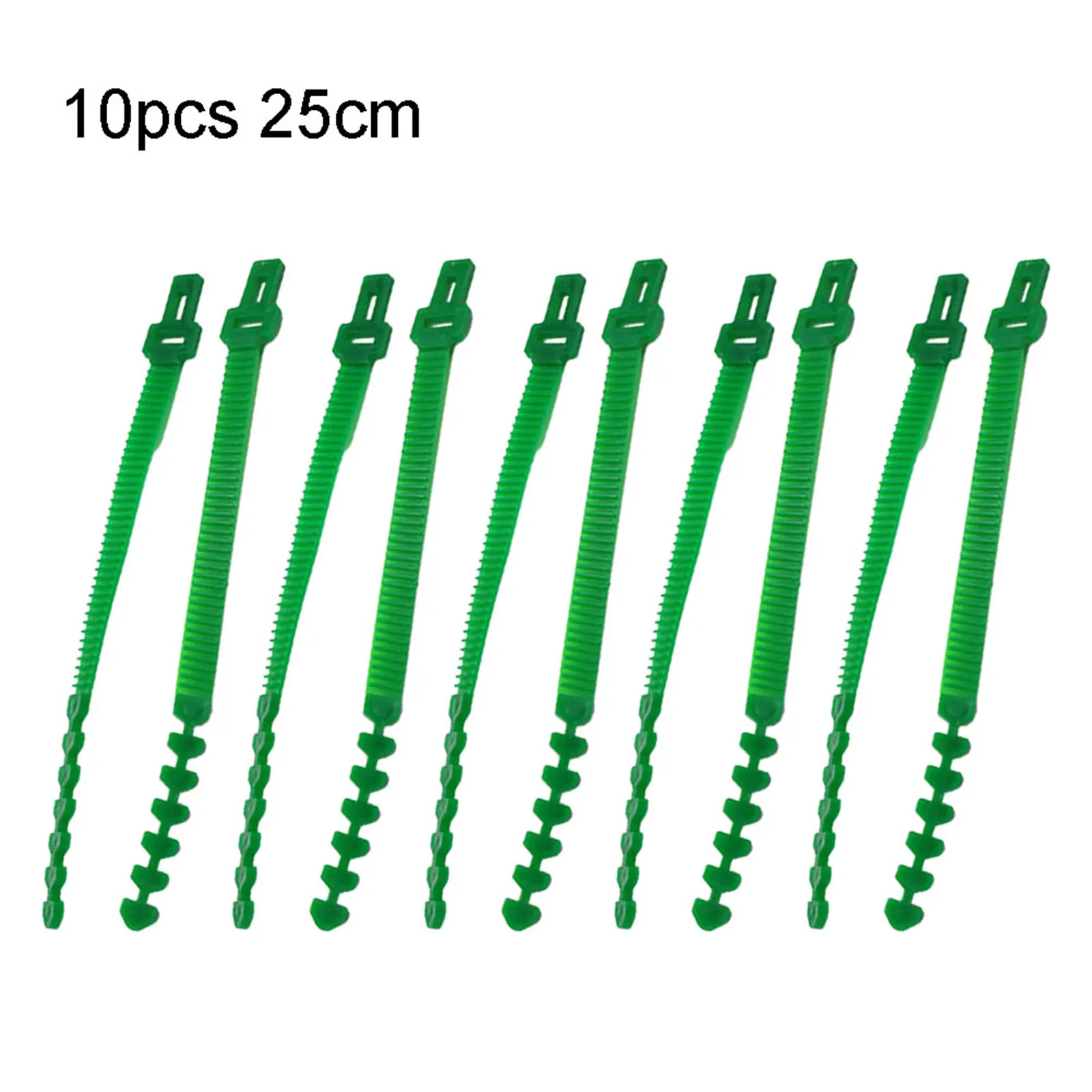 

10pcs Adjustable Plastic Plant Cable Ties Reusable Cable Ties For Garden Tree Climbing Support Plant Vine Tomato Stem Clip
