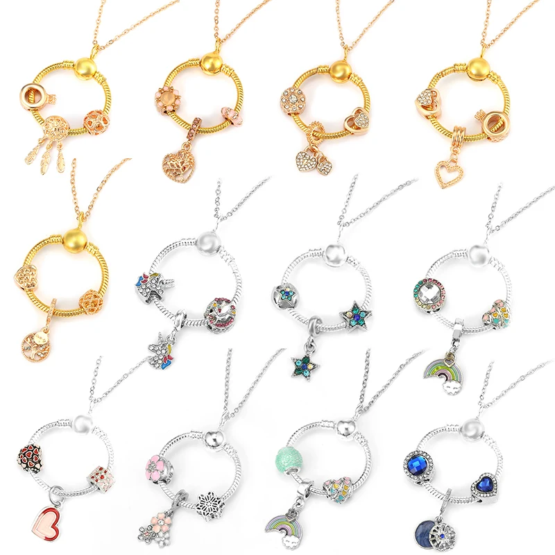 

Простое круглое геометрическое кубическое циркониевое ожерелье серебряного цвета, цепочка до ключиц, Очаровательное ожерелье с Королевской радужной короной для женщин, ювелирные изделия