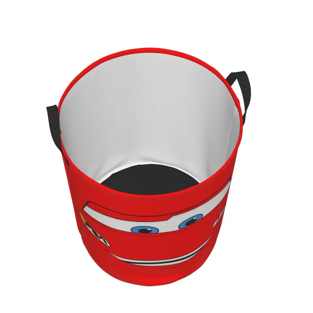 Description Picture 4 of itemCustomized Happy Cars Lightning McQueen Laundry Basket Foldable Large Capacity Clothes Storage Bin Cartoon Baby Hamper