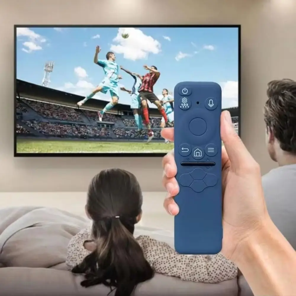 Anti-fall Remote Control Case Dirt-resistant Thickened Remote Control Sleeve Silicone Shookproof for Samsung BN59-01432AJBD