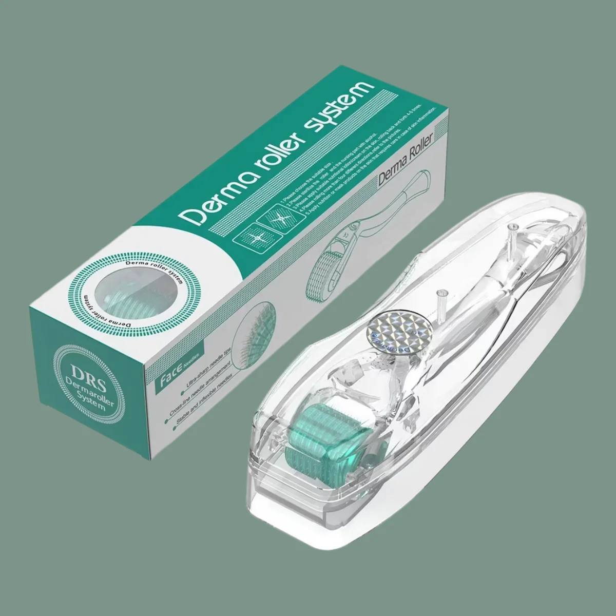 DRS 192 Hair Growth Derma Roller 192 Needles Face Skin Beard Care Tool For Women and Men scalp deep Nourishing massager