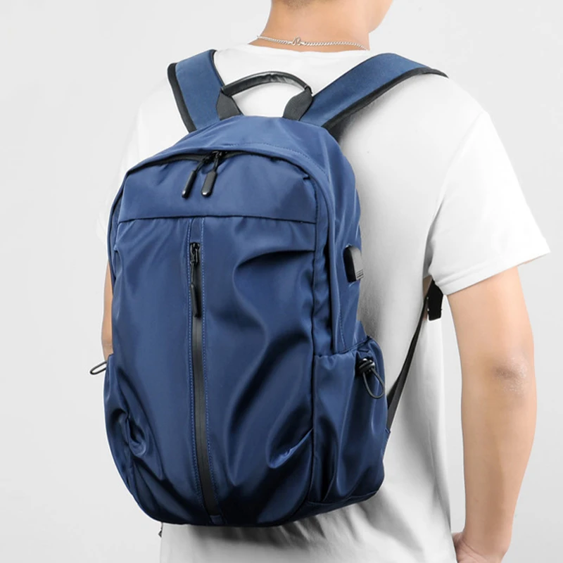 

Boys Black Backpack Large Capacity Leisure Travel Bag College Student Bag Can Be Used As Laptop Bag Schoolbag