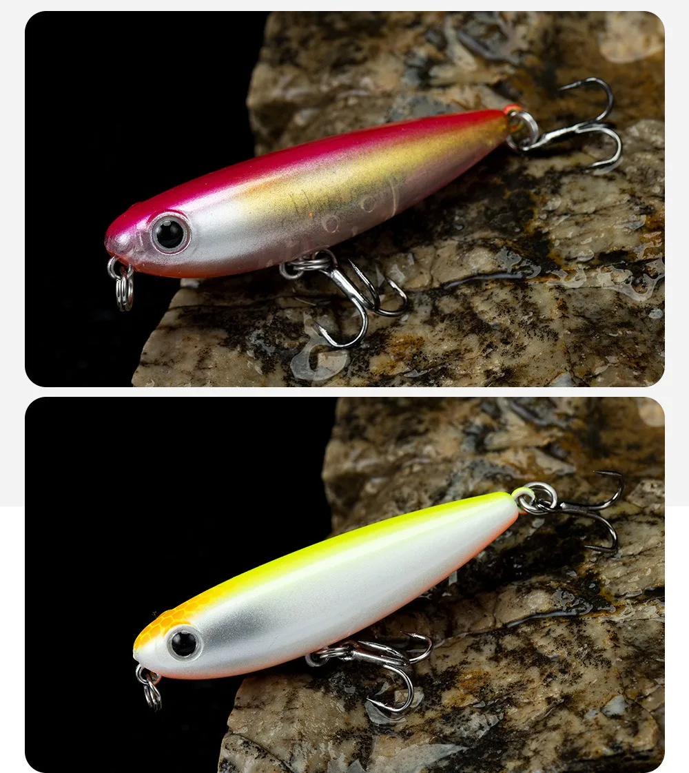 Top water Bleistift 67mm 6g Oberfläche Walker Angel köder gehen den Hund künstlichen Salzwasser Bass harten Köder Tackle – Detail 10