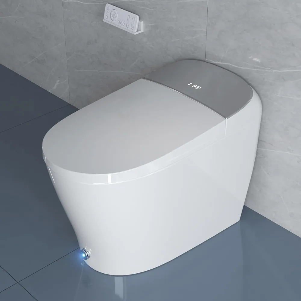 

Smart Toilet, Bidet Toilet with Elonged Heated Toilets Seat, Dryer, Digital Display, Automatic Intelligent Toilets