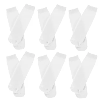 승화 양말 대량 공백 흰색 선물 용품, 신축성 자수 면, DIY 핫 양면 인쇄, 6 쌍