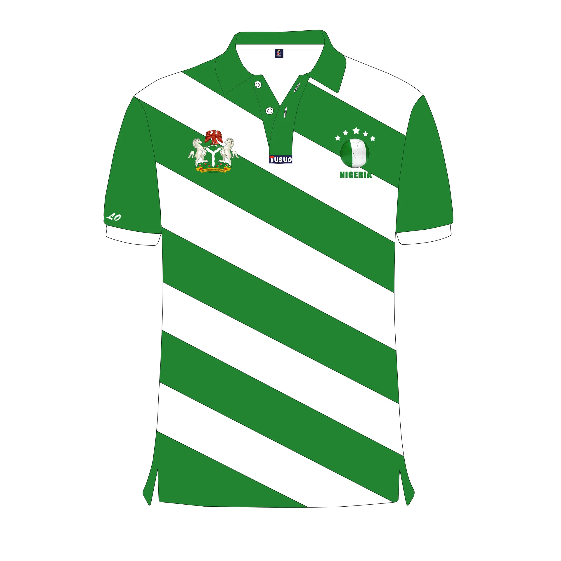 

Polos Para Hombre Africa Nigeria Football Casual Cotton Embroidery Big Size Sports Men Polo Shirt