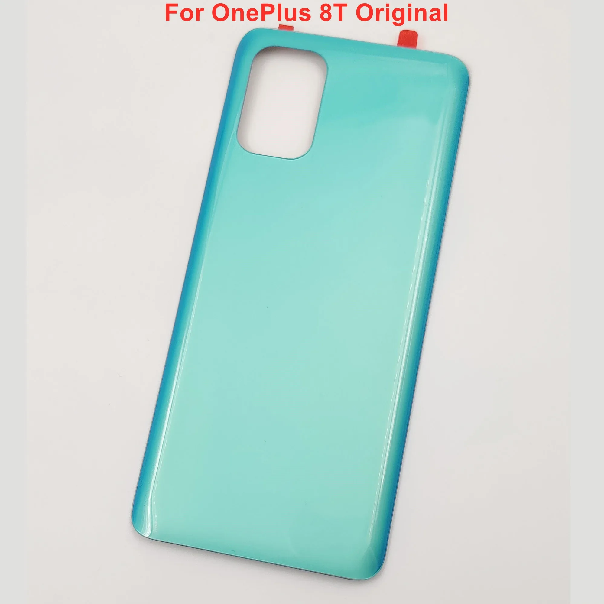 OnePlus 9 9R 8 8T 8 Pro용 유리 후면 뚜껑 배터리 커버, 하드 후면 문짝 쉘 하우징 패널 케이스, 접착제 로고