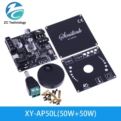 High-Power Stereo Bluetooth Digital Amplifier Board with AUX and USB-C Input (XY-AP50L)