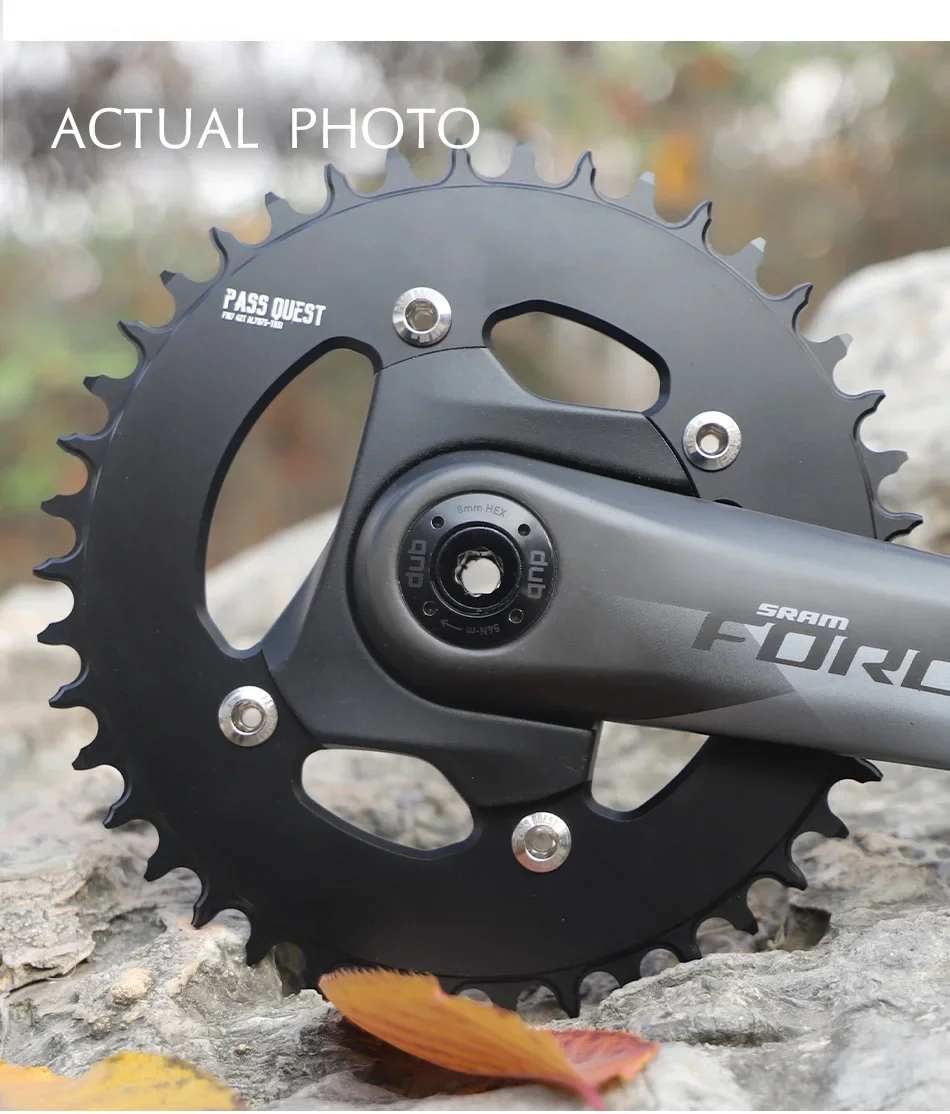 107BCD Bicycle Chainring 42T-58T Close Disc Black Chainwheel