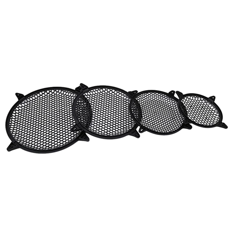 Car Speaker Grille New 6/8/10/12 Inch Loudspeaker Protective Mesh Cover Net Car Speakers Power Amplifier Circle Unit Net Sound Box Grille