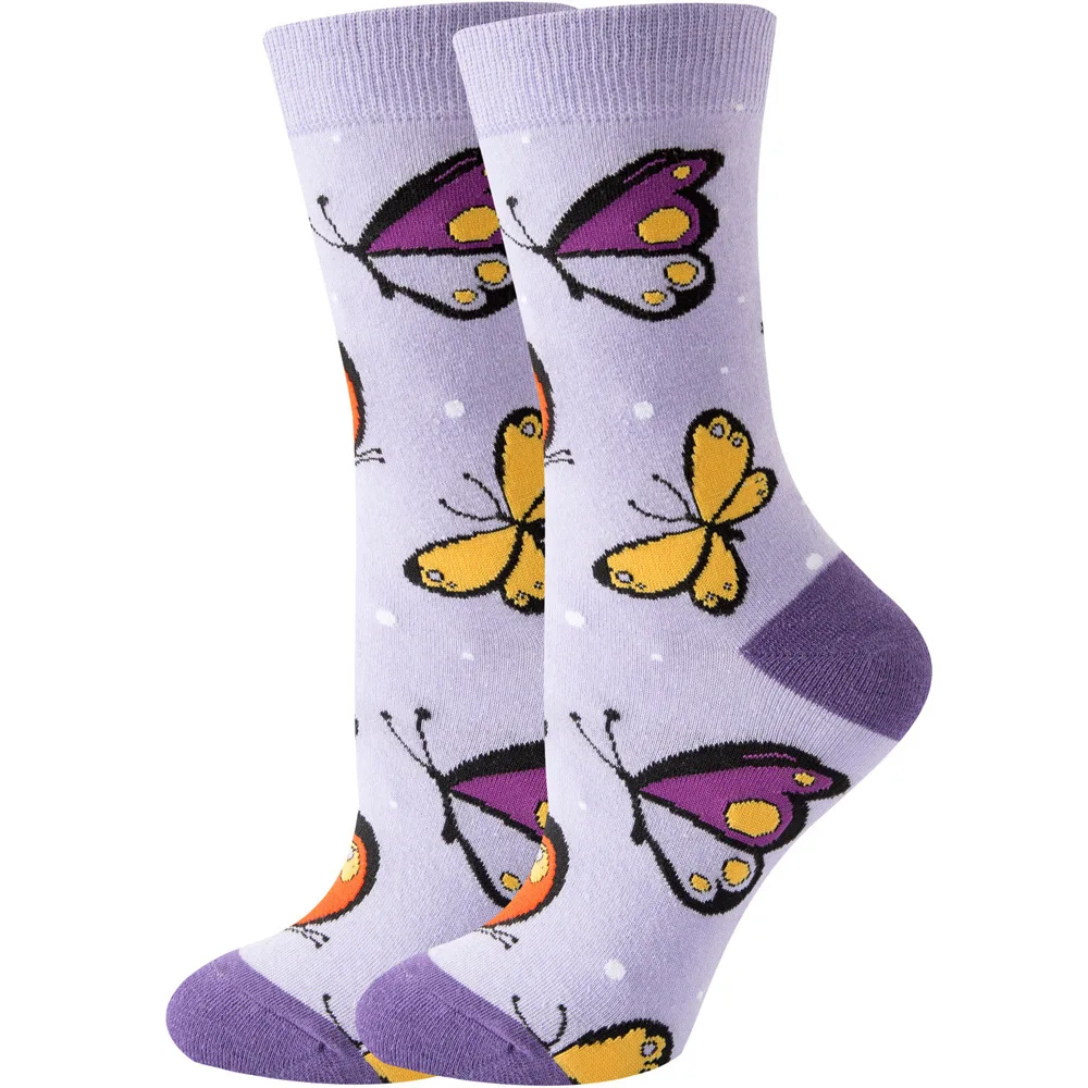 High-Quality Kawaii Cartoon Animal & Fruit Trendy Women's Socks - Harajuku Happy Collection