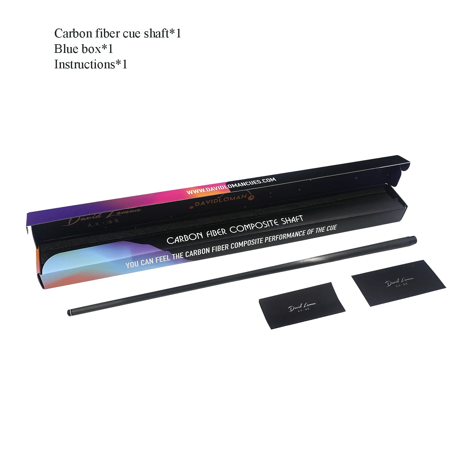 David Loman社製カーボンシャフト12.5mm（MEZZ WAVY用） Sa409ff9738fc42868b0d9e540522d