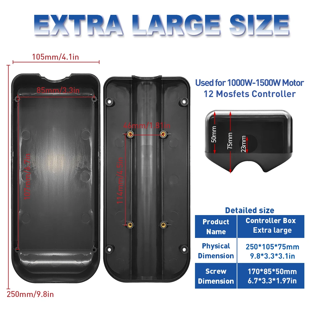 Ebike 플라스틱 컨트롤러 박스, BAFANG 전자 자전거 전기 자전거 산악 자전거 용 리튬 배터리 컨트롤러 박스 케이스 키트