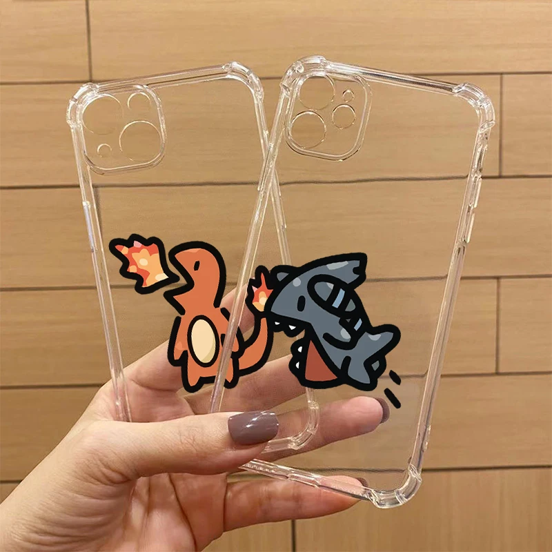 Charming Cartoon Clear Phone Case - Transparent Protective Cover