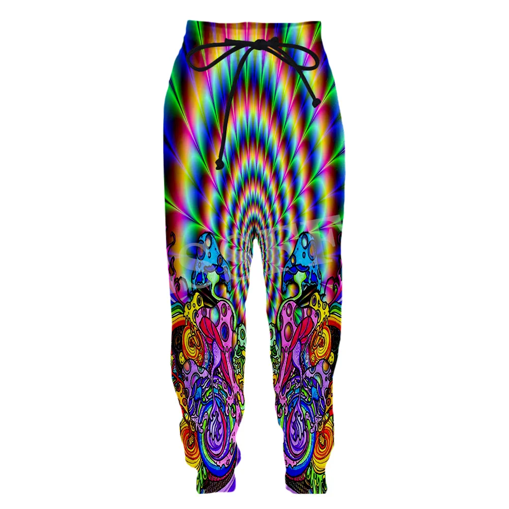 Men Mushroom Forest Plants Fungus Trippy Abstract Psychedelic Hippie 3DPrint Streetwear Harajuku casual sports pants Jogger Trousers 6