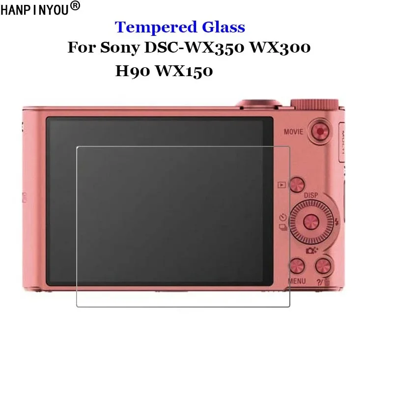 Per Sony Dsc-Wx350 Wx300 Pellicola Protettiva Per Schermo Lcd Per Fotocamera 9H 2.5D In Vetro Temperato Trasparente