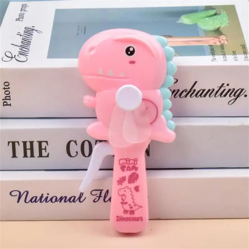 Cartoon Fan Hand Pressure Fan Children's Toy Cute Dinosaur Mini Student Portable Handheld Manual Summer Classroom Small Fans