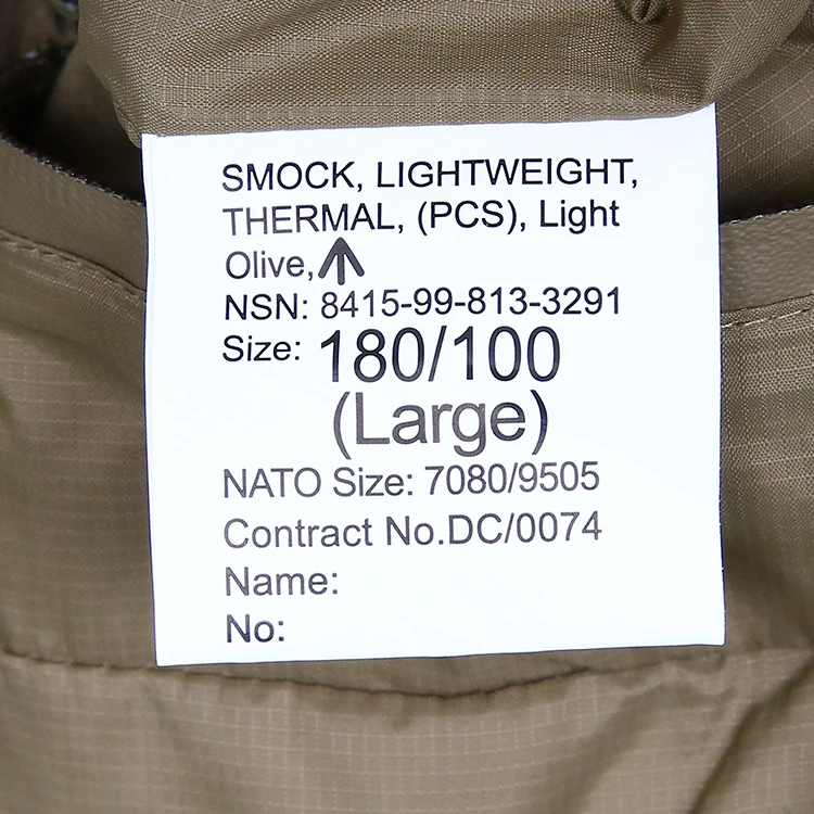 SMTP B717 British CS combat jacket british army pullovers fleece waterproof trench jacket PCS Thermal Jacket 5
