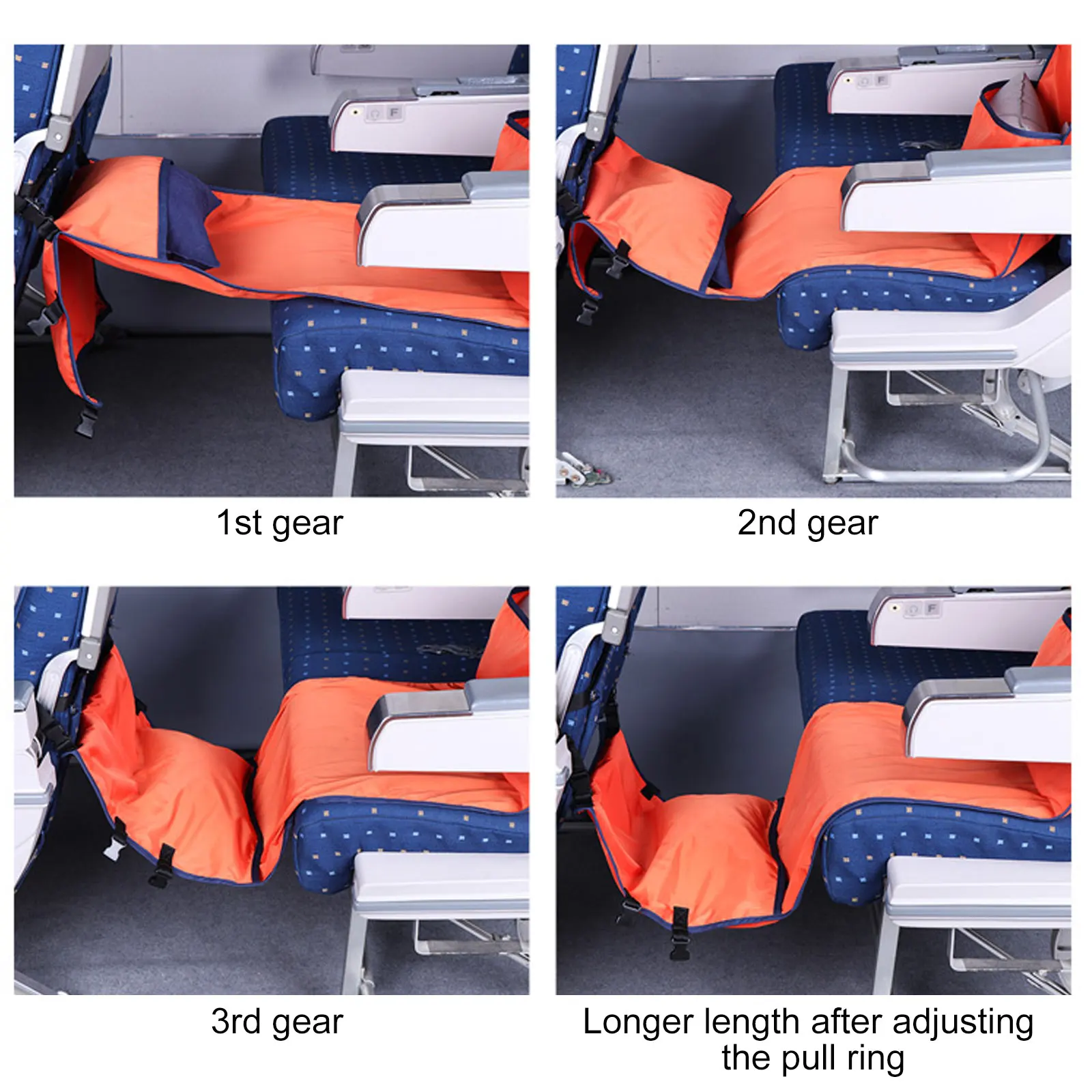 자동차 여행 해먹 어린이 성인 장거리 여행 잠자는 침대 버스 해먹 액세서리 발 다리 수면 유물