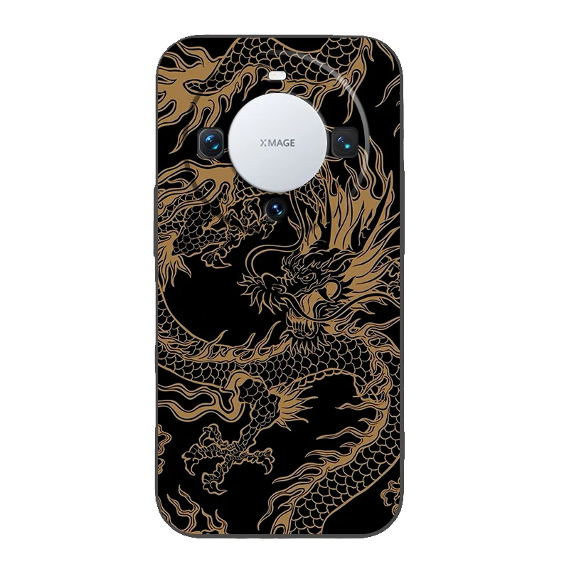 Elegant Chinese Dragon Silicone Phone Case Cover – Premium Design Protective Shell