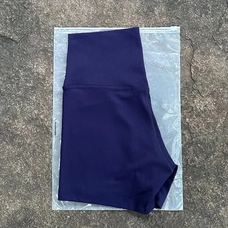 Women's Sexy High Waist Solid Color Yoga Shorts - Soft, Tight, and Perfect