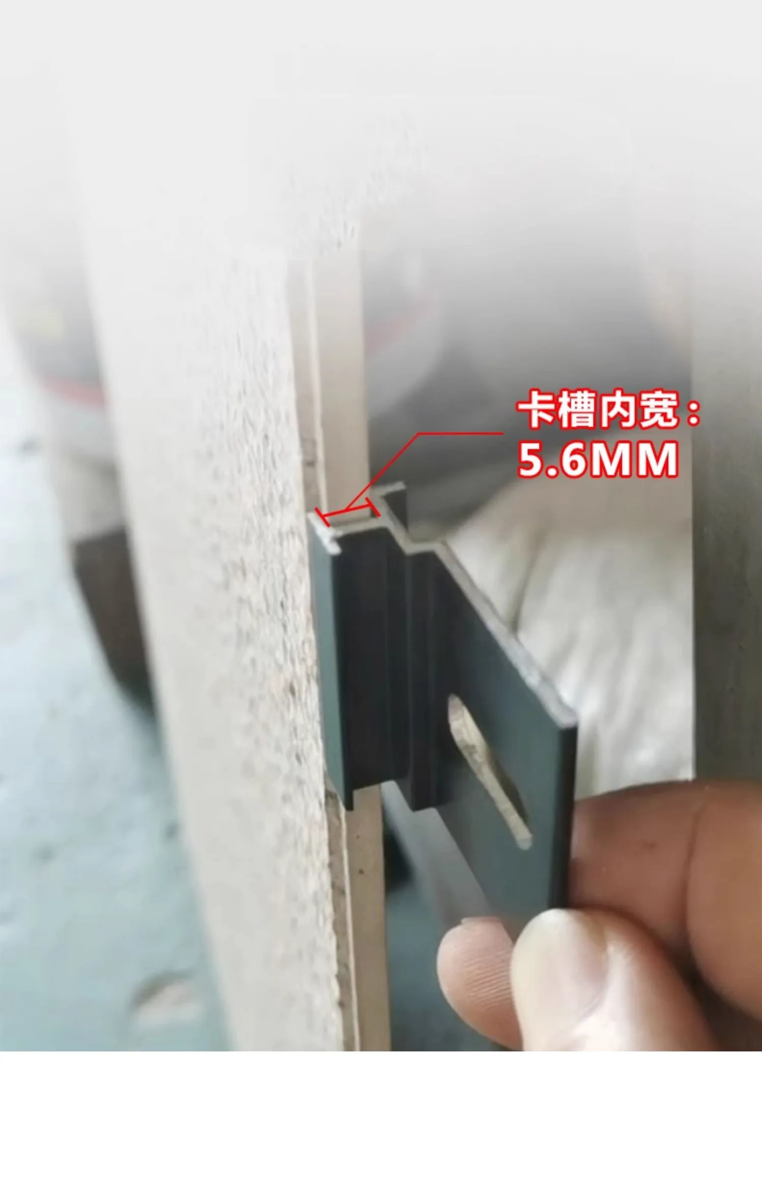 Description Picture 3 of item50pcs Ceramic Tile Hanging Fastener External Wall Thin Brick Fixing Clip Groove Buckle Tile Anti Falling Hook Hardware Fittings