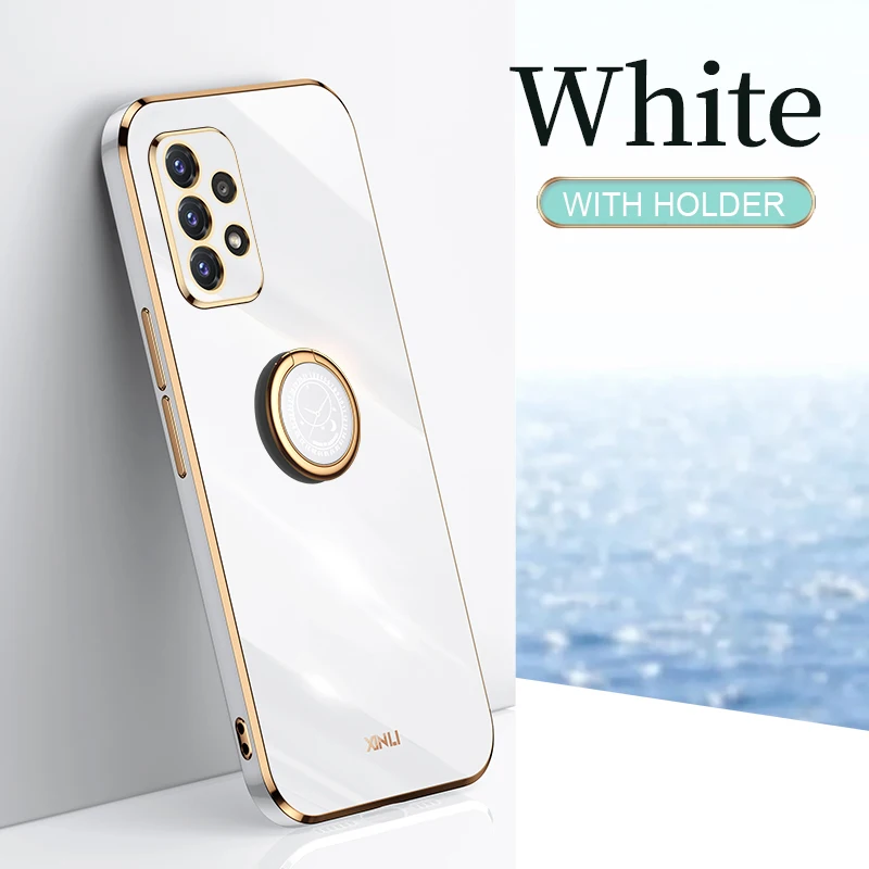 Luxury Silicone Back Cover with Plating Frame Design