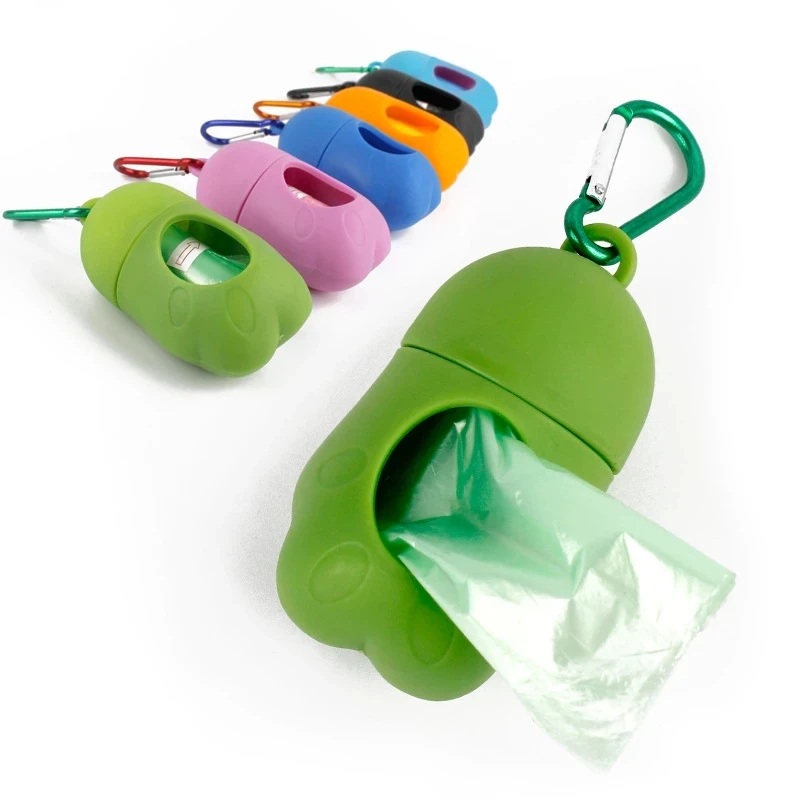 Dog Poop Bag Storage Garbage Box Carrier for Outdoor Pet