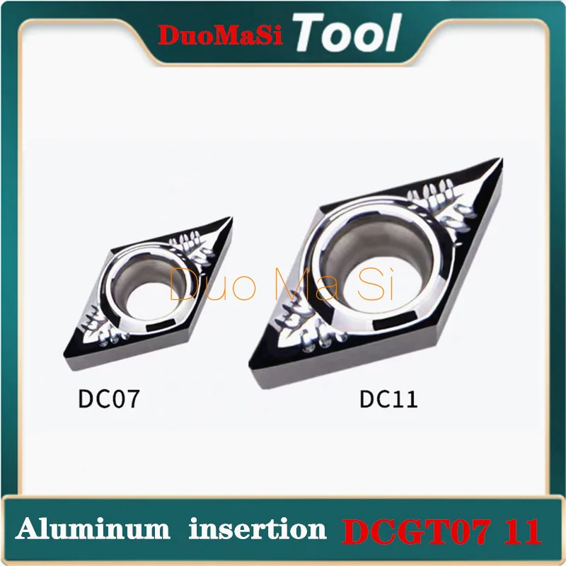 

Hot Aluminum Insert DCGT070202 DCGT070204 DCGT070208 AK H01 DCGT11T302 DCGT11T304 DCGT11T308 Turning Blades Lathe For Aluminum