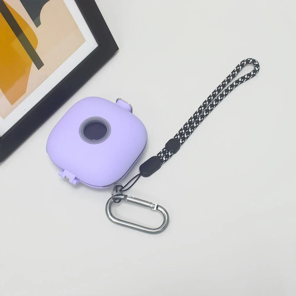 

Headphone Holder Case With Carabiner Lanyard Switch Lock Earphone Cases Waterproof Scratch Resistant for Beats Fit Pro