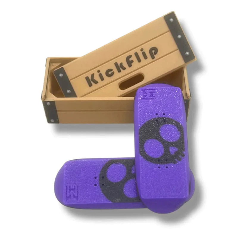Kickflip Magnetic Skateboard Mini Finger Skateboard 3d Printed Toy Leisure Stress Relieving Magnet Puzzle Gift for Friend